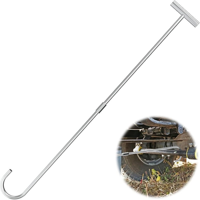 ForoGore 1 Pack 5th Wheel Pin Puller 32" Solid Steel Chrome Plated 5th Wheel Puller Heavy Duty Fifth Wheel Pin Puller - Image 1